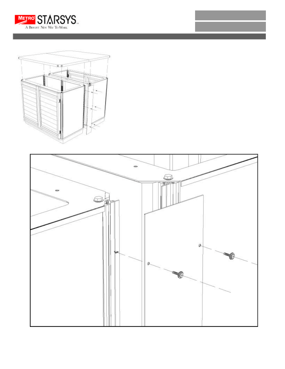 Metro Starsys Workcenters Filler Kit User Manual | 1 page