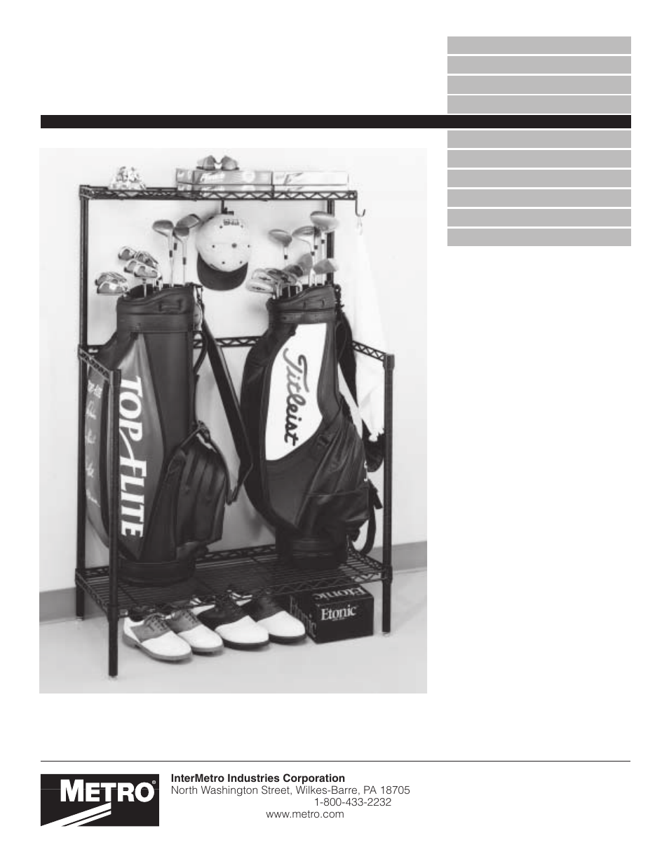 Metro Golf Equipment Caddy User Manual | 4 pages