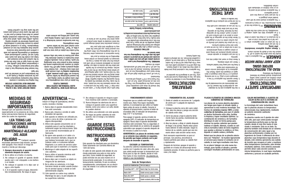 Conair CS33XR User Manual | 2 pages