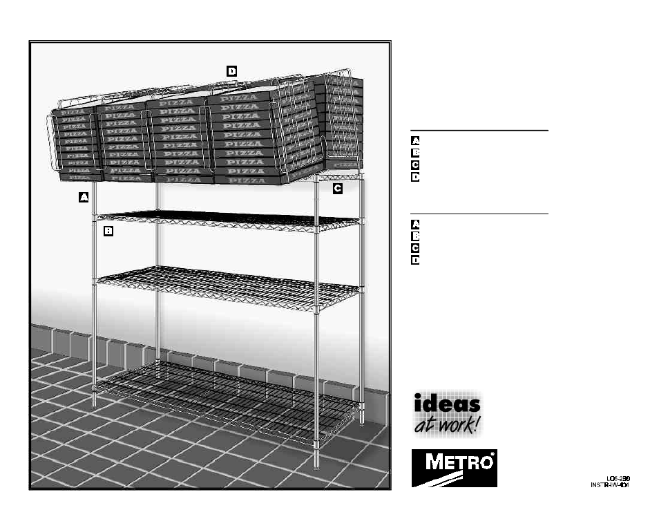 Metro Pizza Carry-Out Workstation User Manual | 1 page