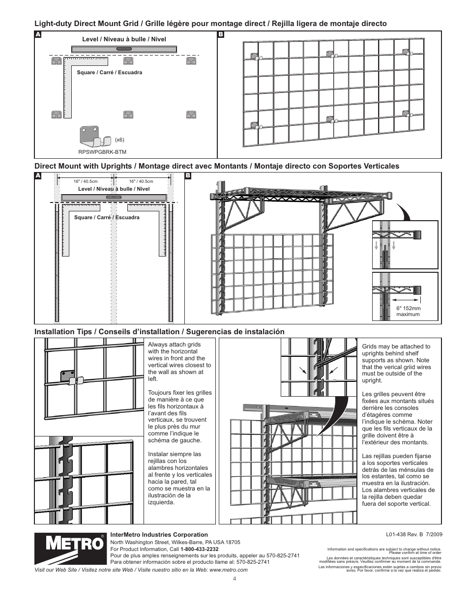 Metro Wall System, SmartWall G3 User Manual | Page 4 / 4