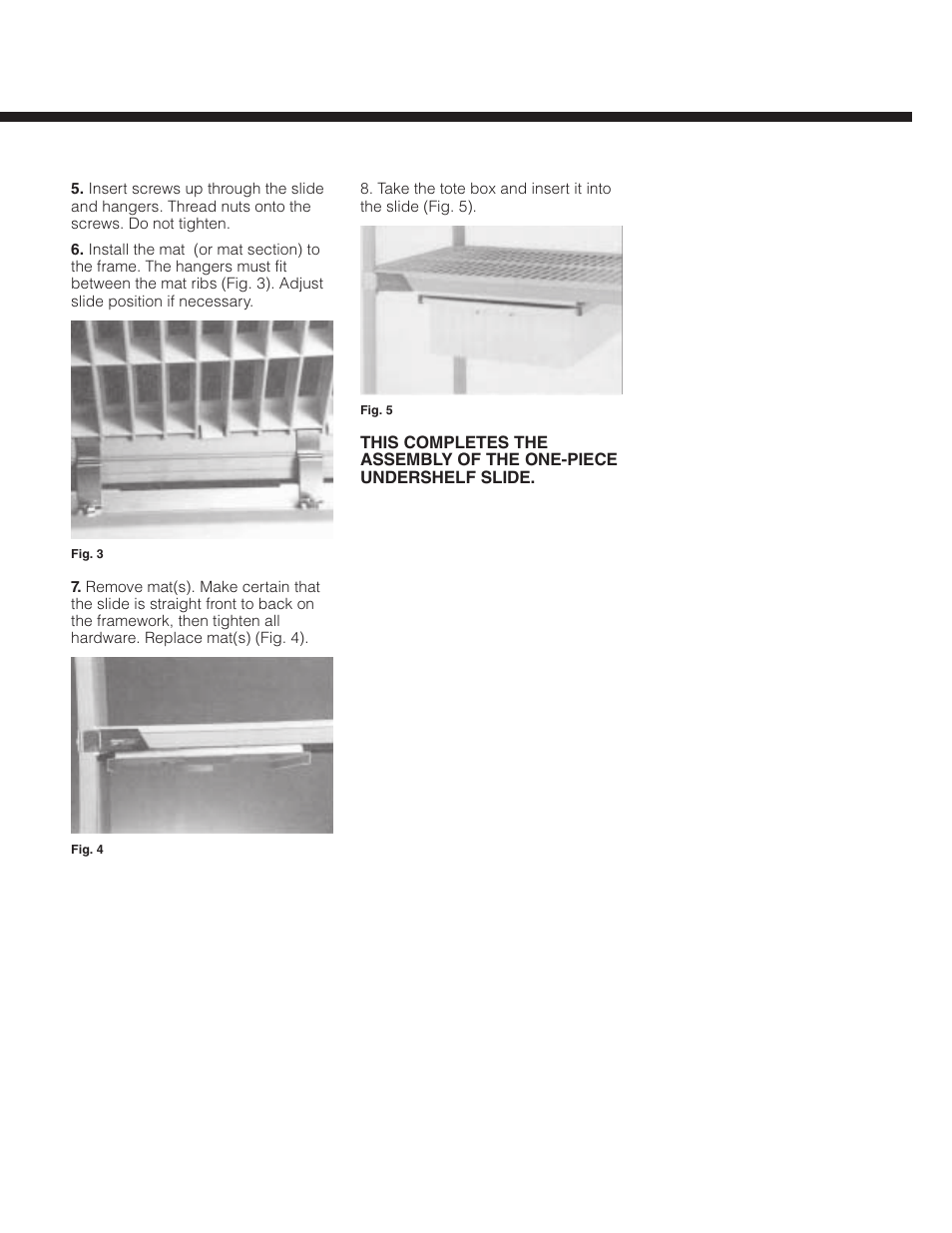 Metro MetroMax i One-Piece Undershelf Slide User Manual | Page 3 / 4