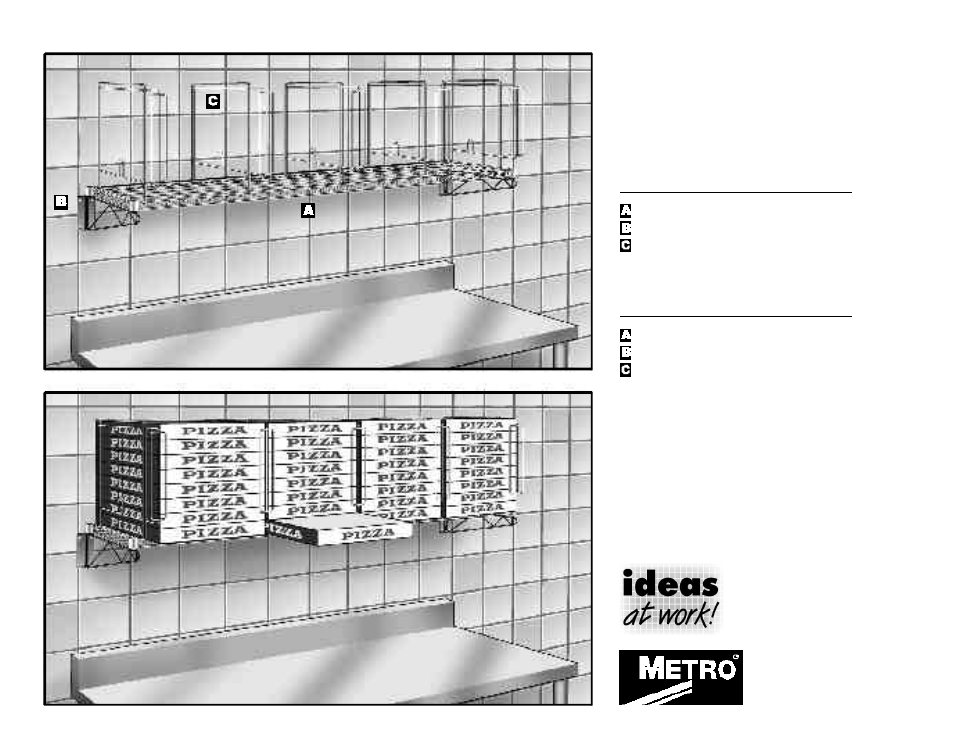 Metro Wall-Mounted Pizza Box Dispenser User Manual | 1 page