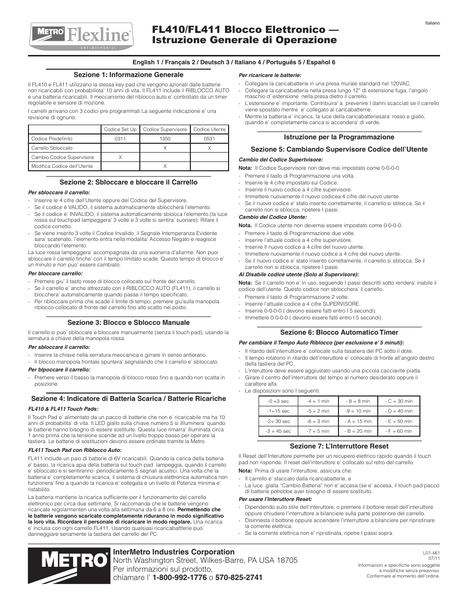 Metro Flexline FL410-FL411 User Manual | Page 4 / 6