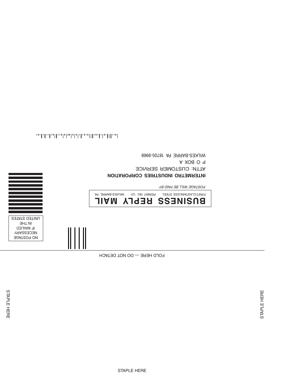 Bu siness reply mail | Metro TC90S/B Insulated Cabinet User Manual | Page 15 / 18