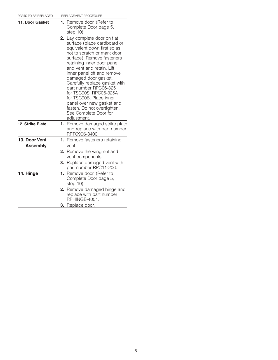 Metro TC90S/B Insulated Cabinet User Manual | Page 7 / 18