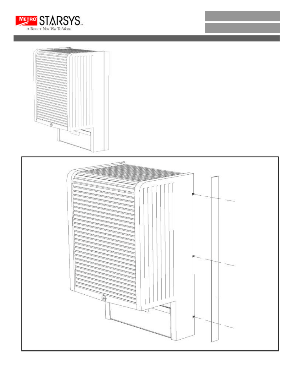 Metro Filler-Kit Overhead Units User Manual | 1 page