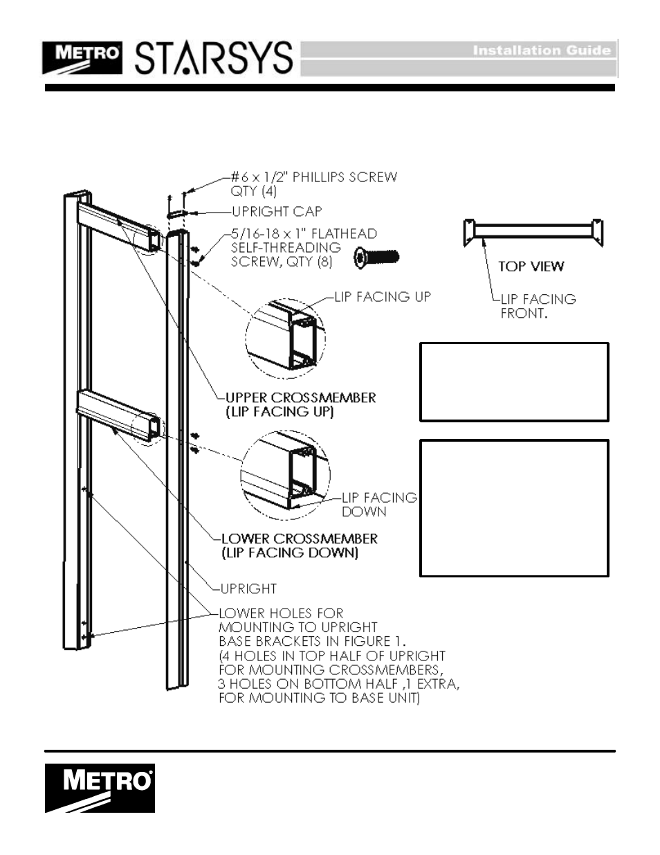 Metro Starsys Countertops, Uprights, Overhead CABINETS AND CANTILEVERED SHELVING User Manual | Page 3 / 8