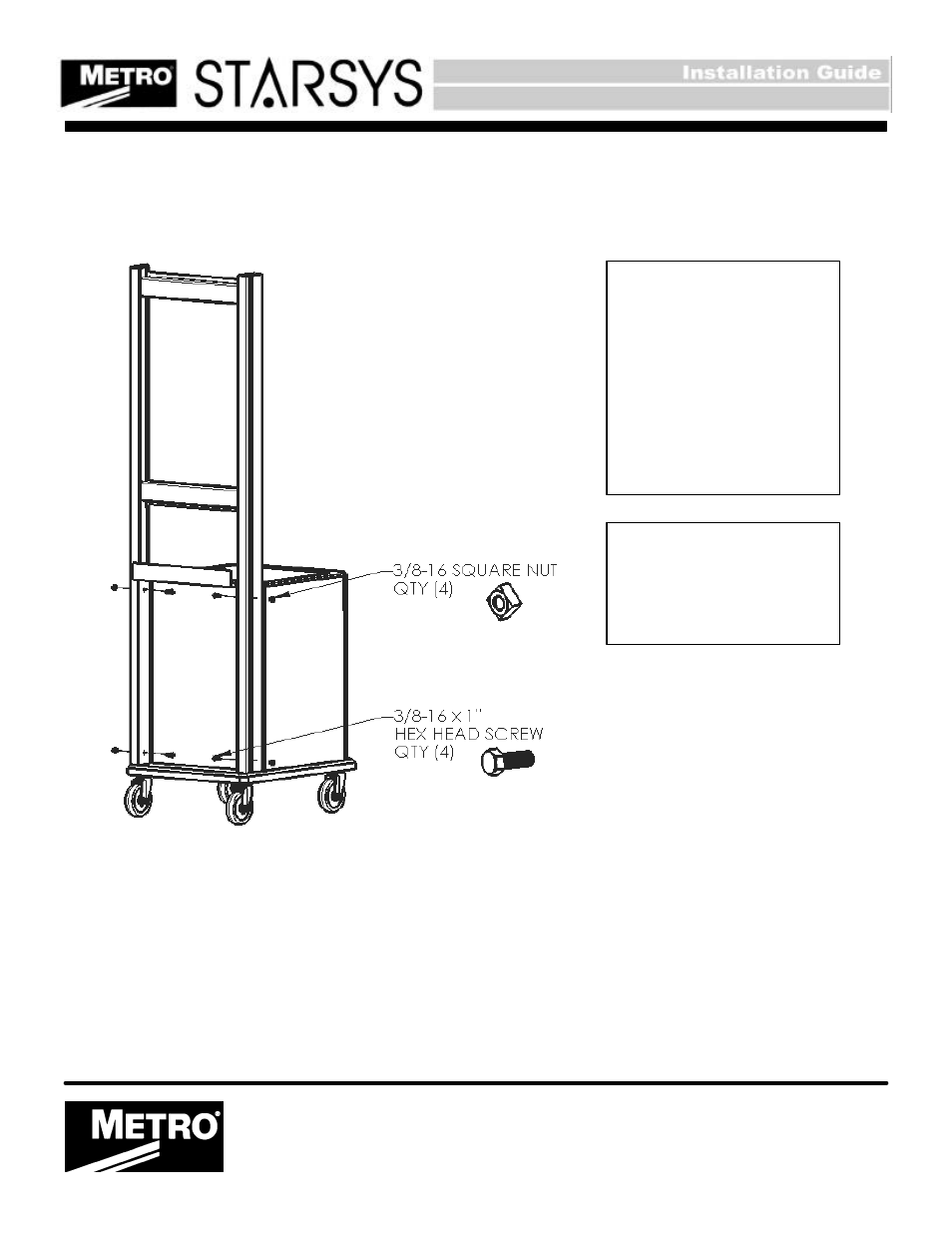 Metro Starsys Countertops, Uprights, Overhead CABINETS AND CANTILEVERED SHELVING User Manual | Page 4 / 8