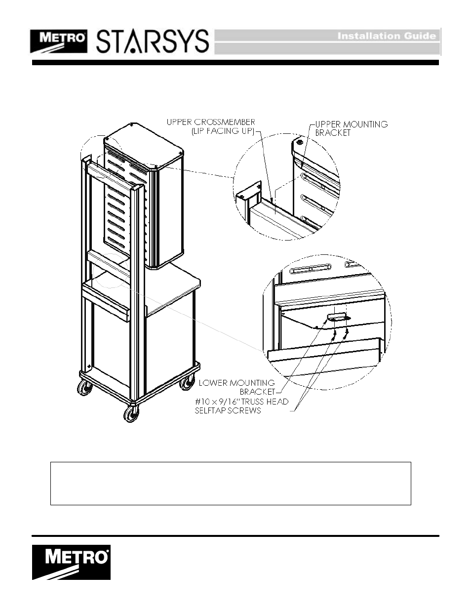 Metro Starsys Countertops, Uprights, Overhead CABINETS AND CANTILEVERED SHELVING User Manual | Page 7 / 8