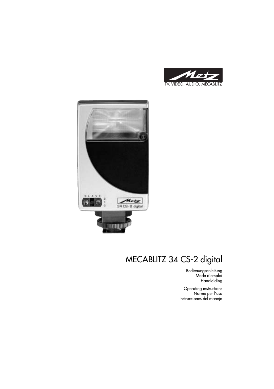 Metz MECABLITZ 34 CS-2 digital User Manual | 80 pages