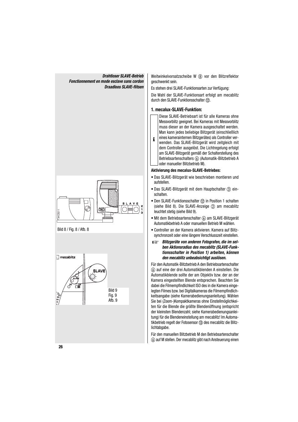 Metz MECABLITZ 34 CS-2 digital User Manual | Page 26 / 80