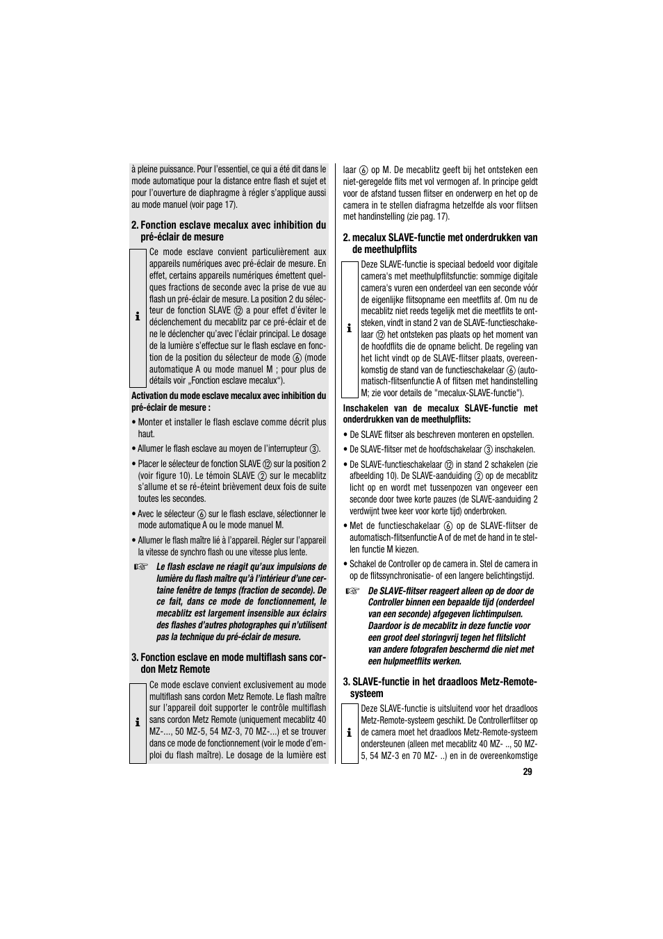 Metz MECABLITZ 34 CS-2 digital User Manual | Page 29 / 80