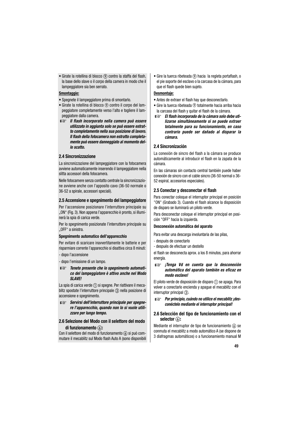 Metz MECABLITZ 34 CS-2 digital User Manual | Page 49 / 80