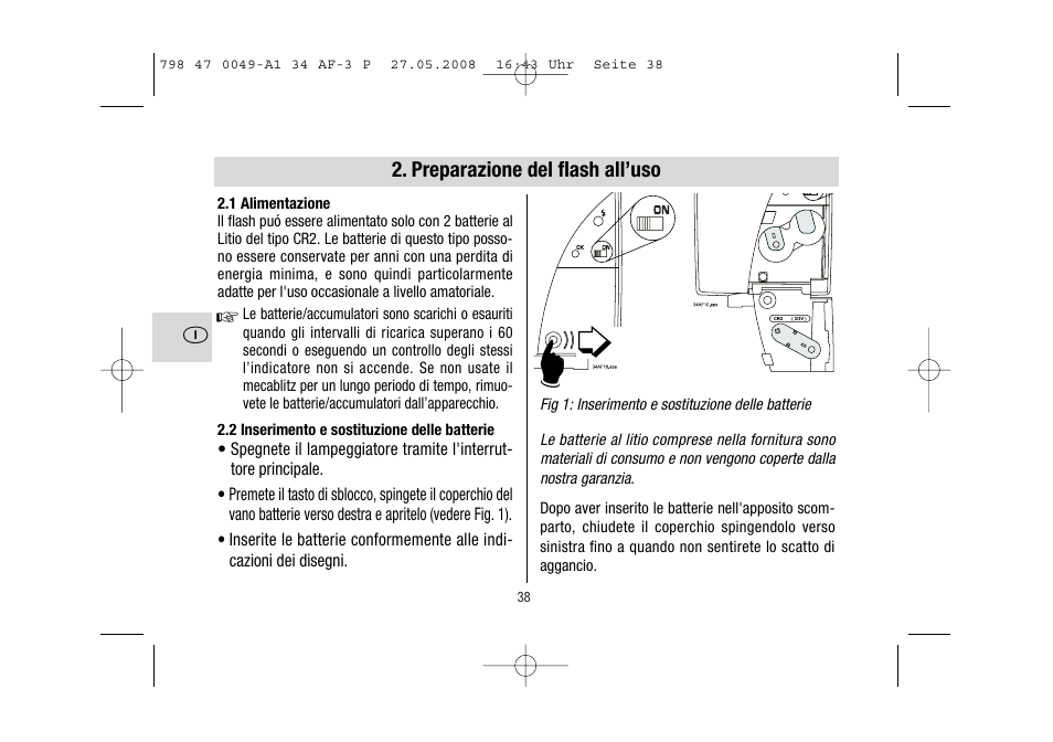 Metz MECABLITZ 34 AF-3 Pentax User Manual | Page 38 / 108