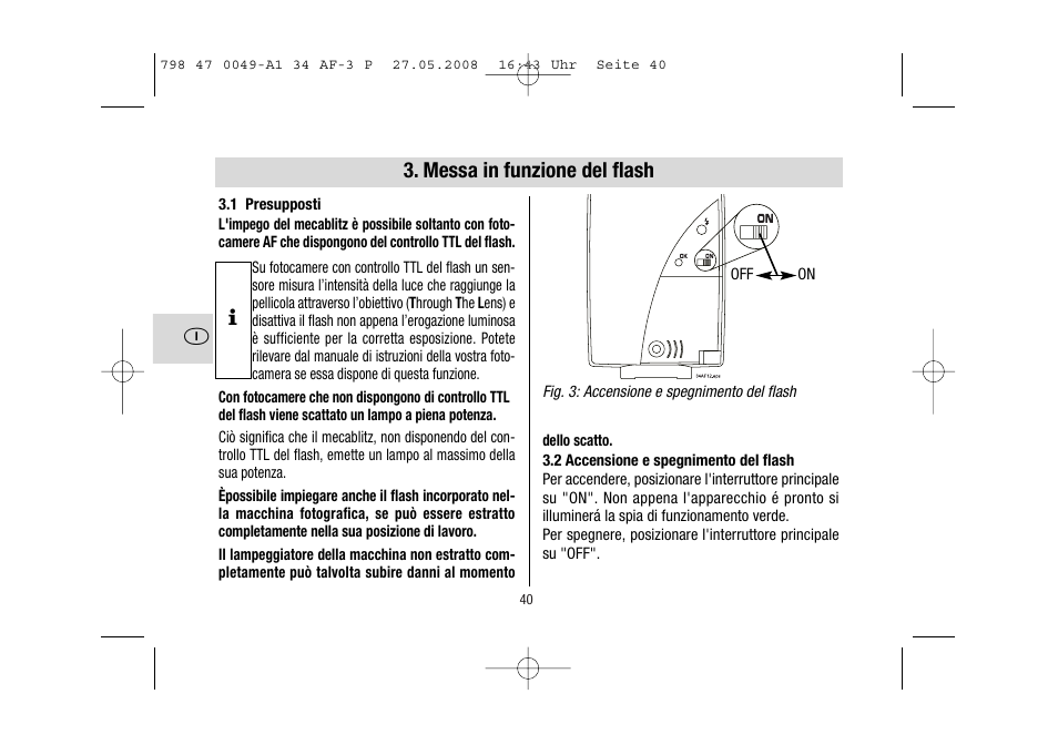Metz MECABLITZ 34 AF-3 Pentax User Manual | Page 40 / 108