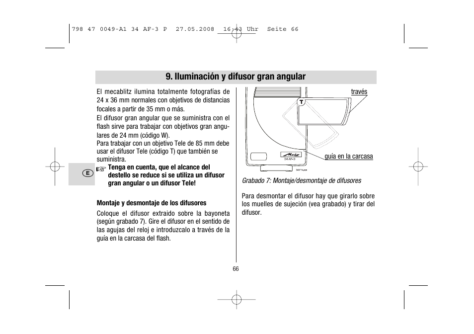 Metz MECABLITZ 34 AF-3 Pentax User Manual | Page 66 / 108
