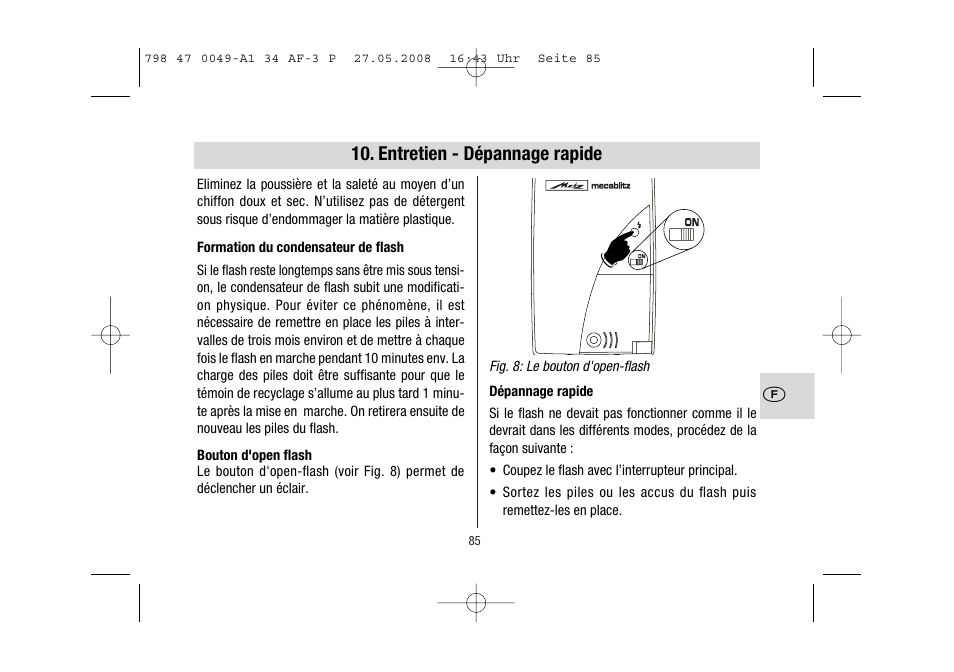 Metz MECABLITZ 34 AF-3 Pentax User Manual | Page 85 / 108