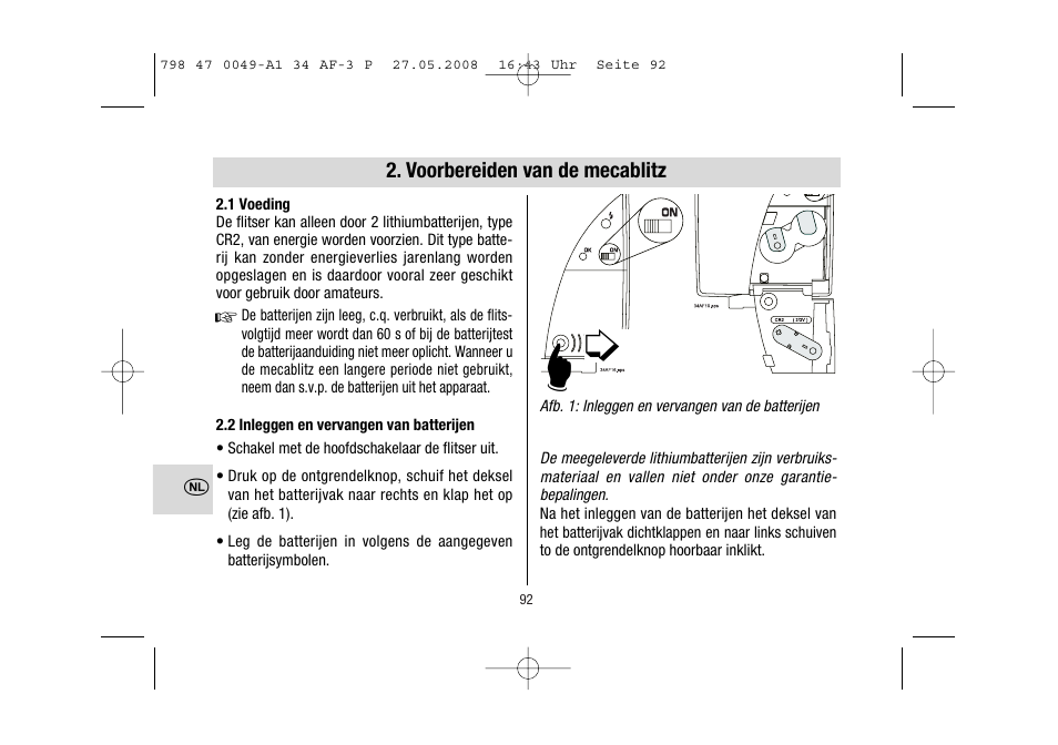 Metz MECABLITZ 34 AF-3 Pentax User Manual | Page 92 / 108