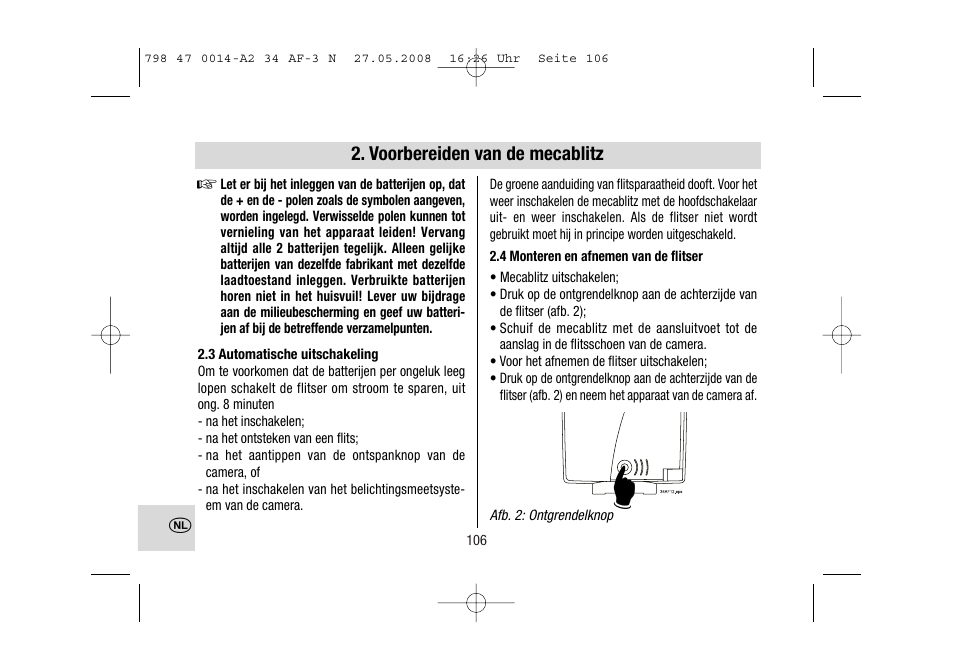 Metz MECABLITZ 34 AF-3 Nikon User Manual | Page 106 / 128