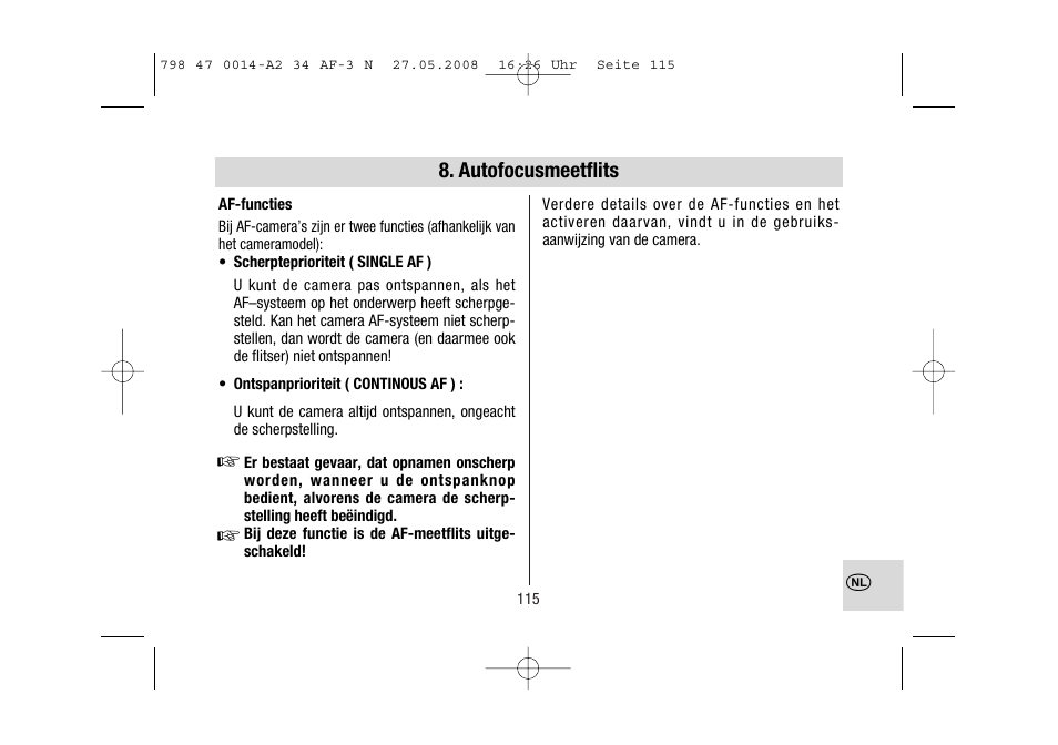 Metz MECABLITZ 34 AF-3 Nikon User Manual | Page 115 / 128