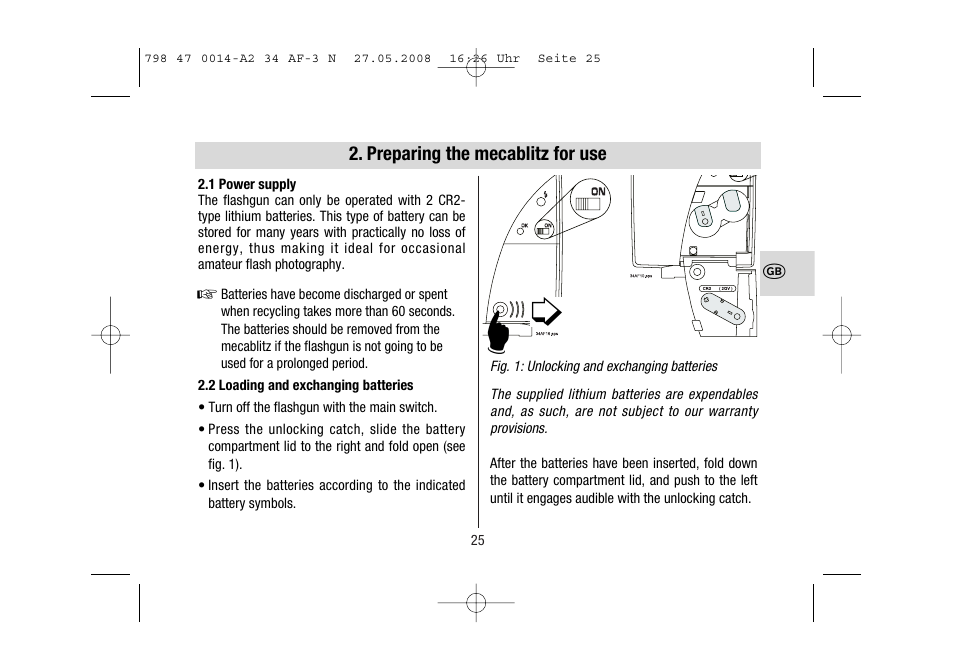 Metz MECABLITZ 34 AF-3 Nikon User Manual | Page 25 / 128
