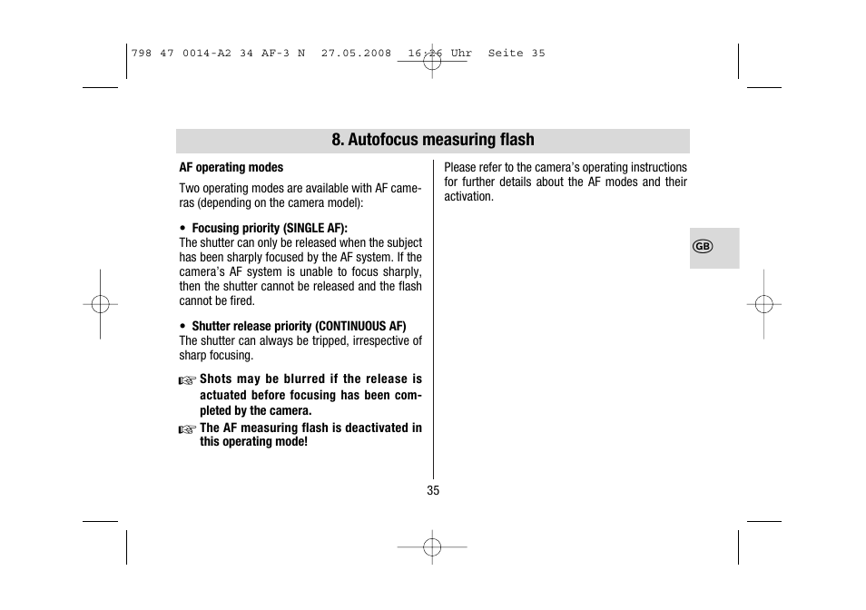 Metz MECABLITZ 34 AF-3 Nikon User Manual | Page 35 / 128