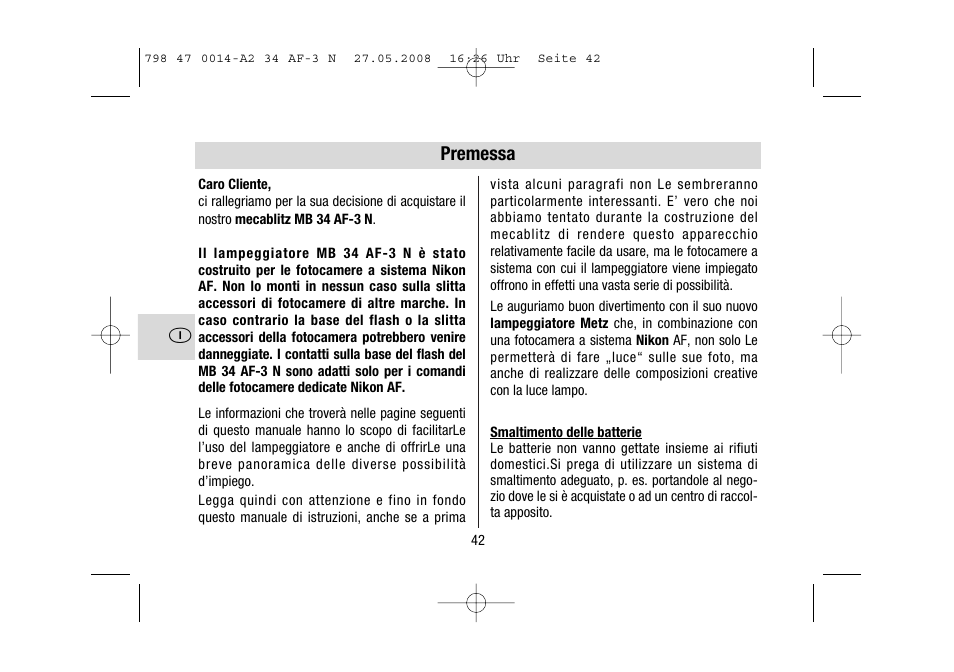 Metz MECABLITZ 34 AF-3 Nikon User Manual | Page 42 / 128