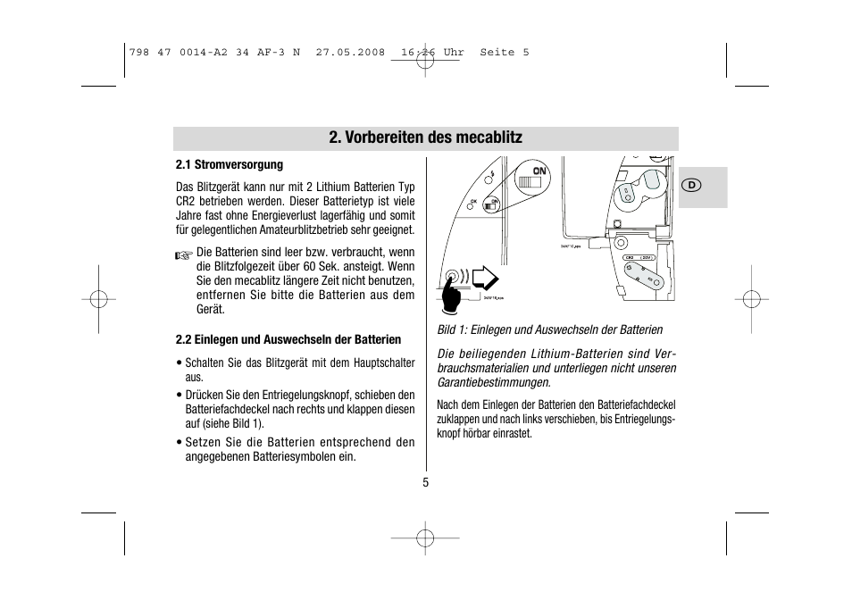 Metz MECABLITZ 34 AF-3 Nikon User Manual | Page 5 / 128