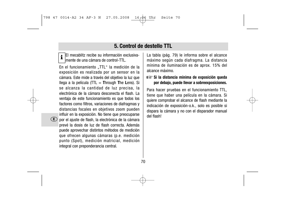 Metz MECABLITZ 34 AF-3 Nikon User Manual | Page 70 / 128