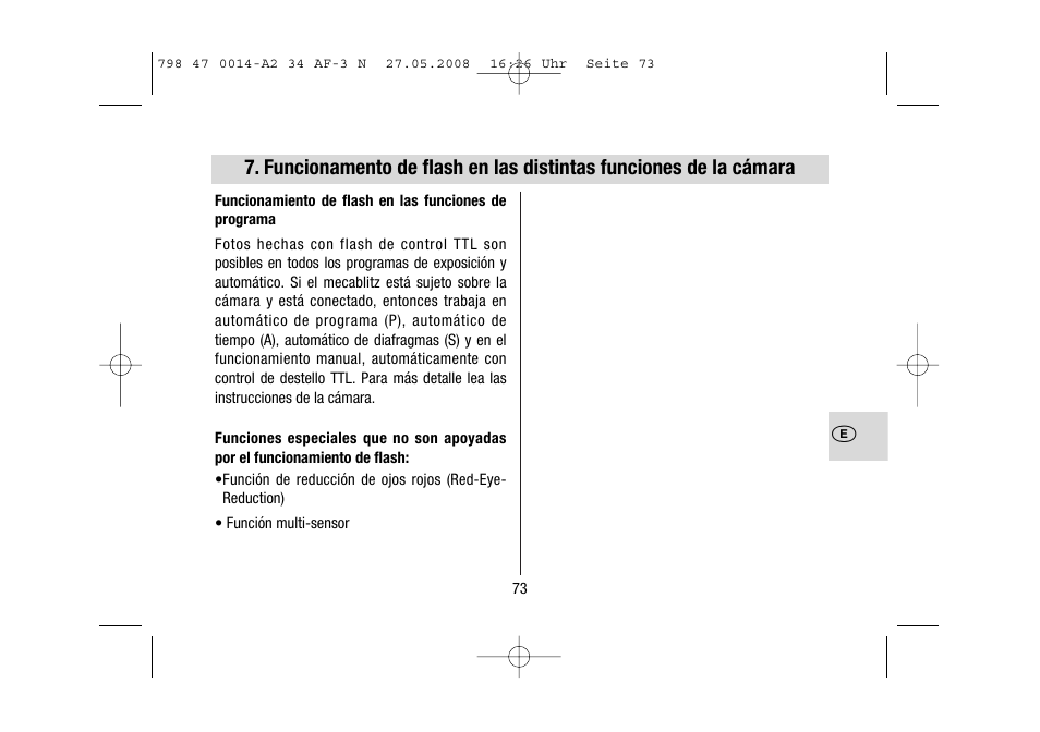 Metz MECABLITZ 34 AF-3 Nikon User Manual | Page 73 / 128