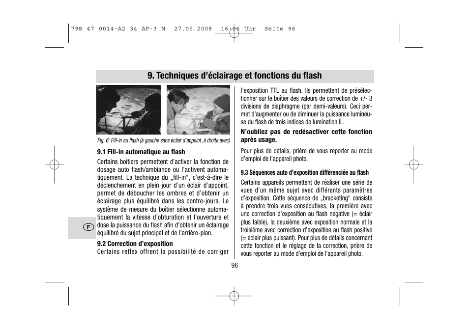 Techniques d’éclairage et fonctions du flash | Metz MECABLITZ 34 AF-3 Nikon User Manual | Page 96 / 128