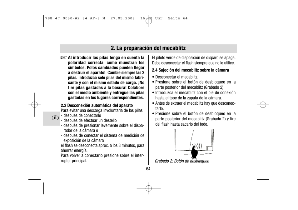 Metz MECABLITZ 34 AF-3 Minolta User Manual | Page 64 / 120