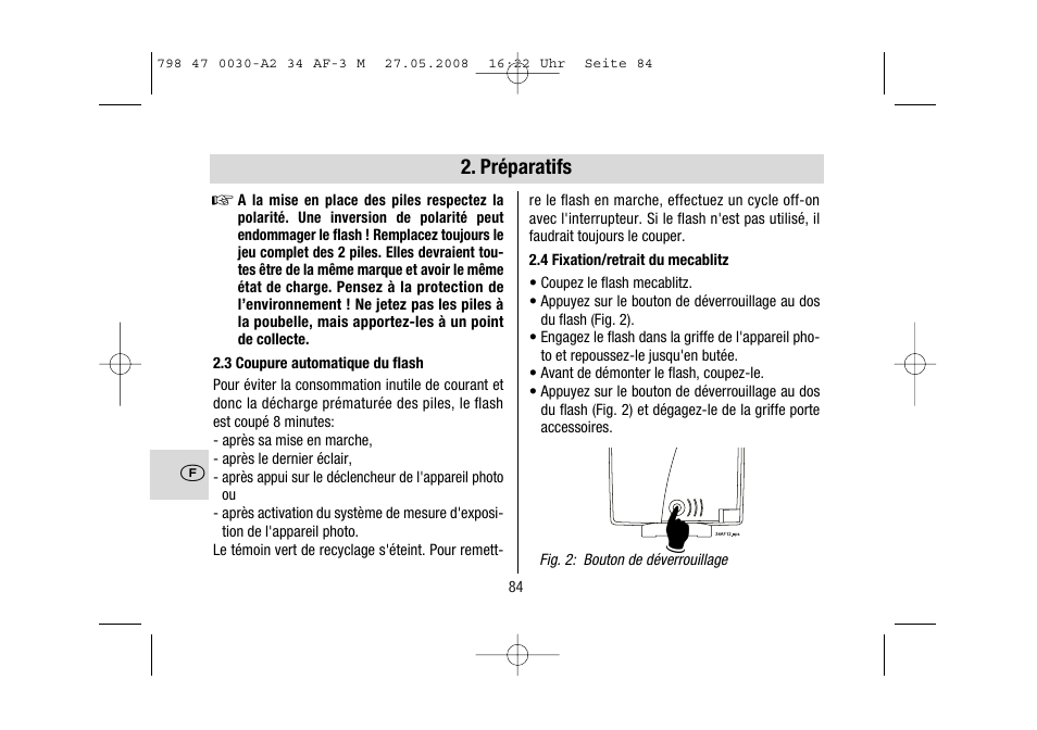 Metz MECABLITZ 34 AF-3 Minolta User Manual | Page 84 / 120