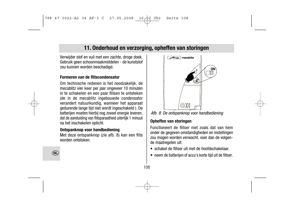 Metz MECABLITZ 34 AF-3 Canon User Manual | Page 108 / 112