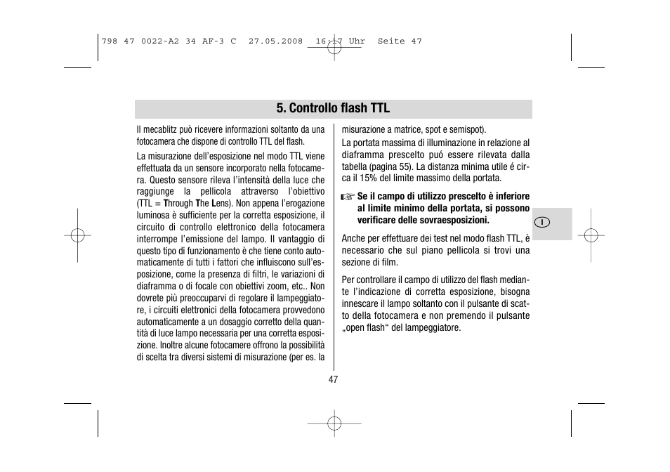 Metz MECABLITZ 34 AF-3 Canon User Manual | Page 47 / 112