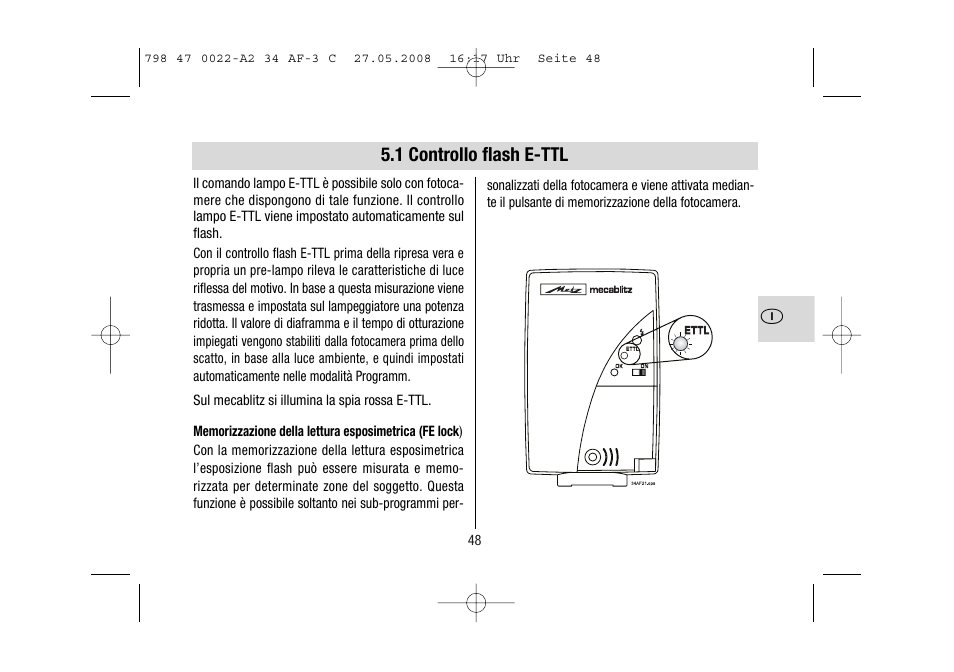 Metz MECABLITZ 34 AF-3 Canon User Manual | Page 48 / 112