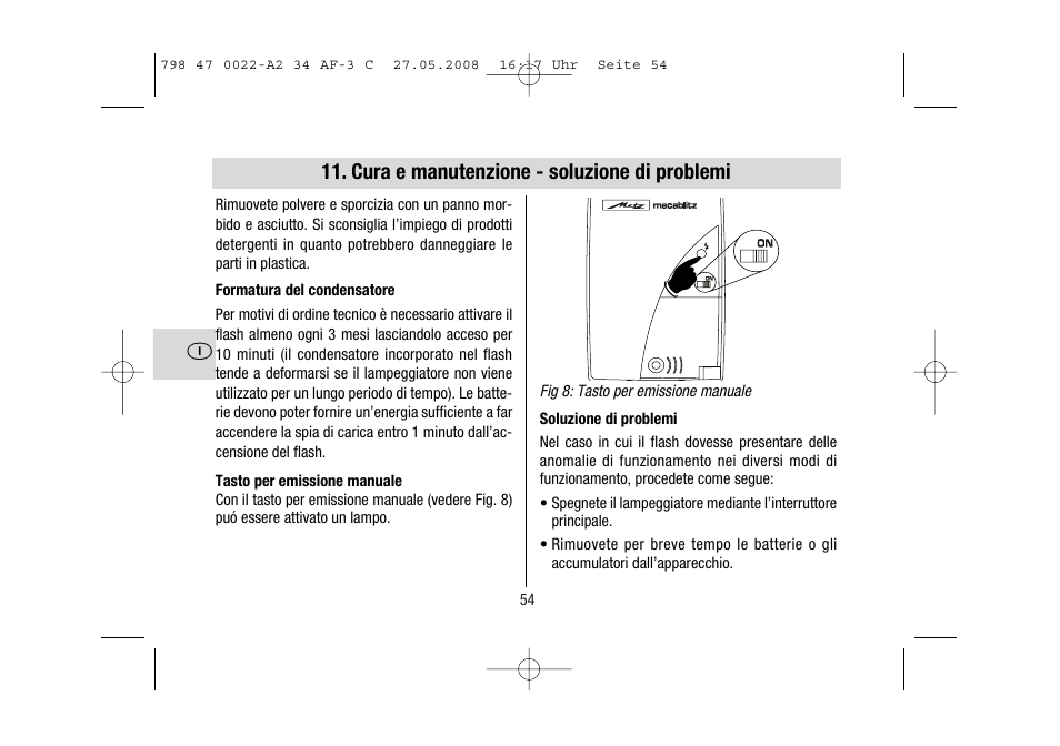 Metz MECABLITZ 34 AF-3 Canon User Manual | Page 54 / 112