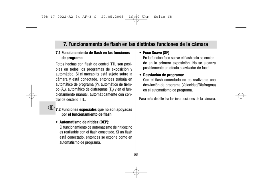 Metz MECABLITZ 34 AF-3 Canon User Manual | Page 68 / 112