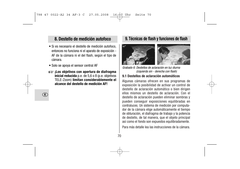 Metz MECABLITZ 34 AF-3 Canon User Manual | Page 70 / 112