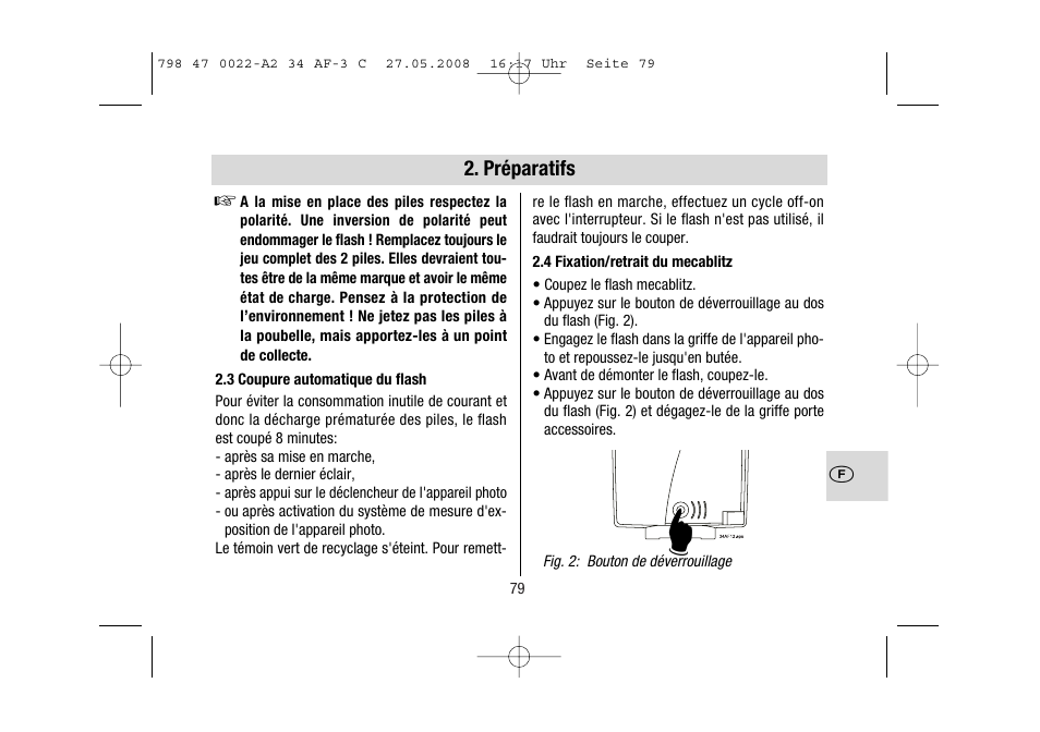 Metz MECABLITZ 34 AF-3 Canon User Manual | Page 79 / 112