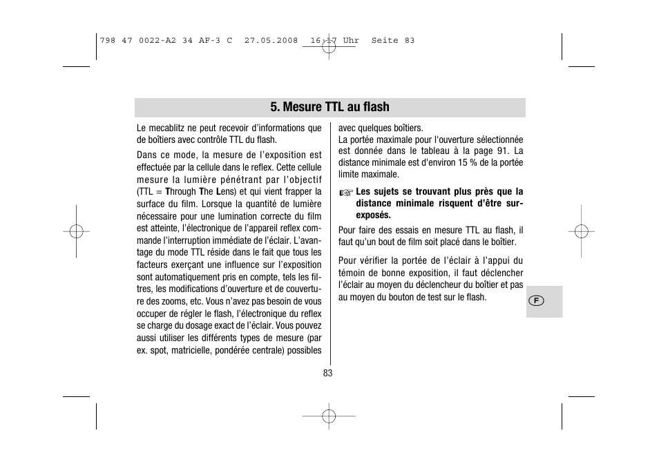 Metz MECABLITZ 34 AF-3 Canon User Manual | Page 83 / 112