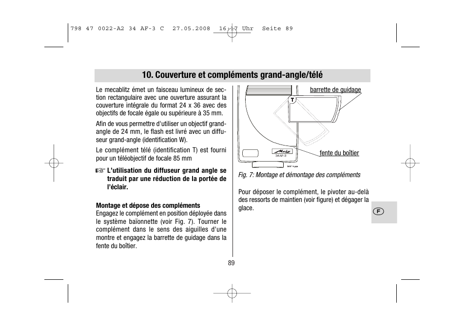 Metz MECABLITZ 34 AF-3 Canon User Manual | Page 89 / 112