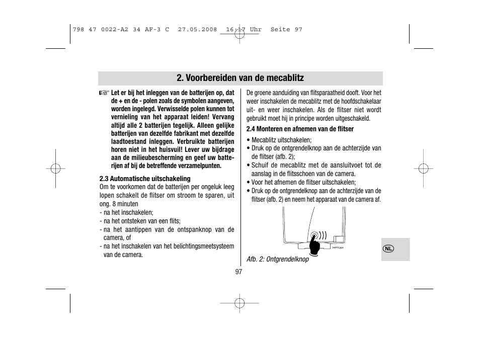 Metz MECABLITZ 34 AF-3 Canon User Manual | Page 97 / 112