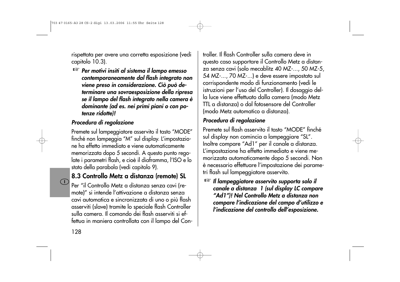 Metz MECABLITZ 28 CS-2 digital User Manual | Page 128 / 176