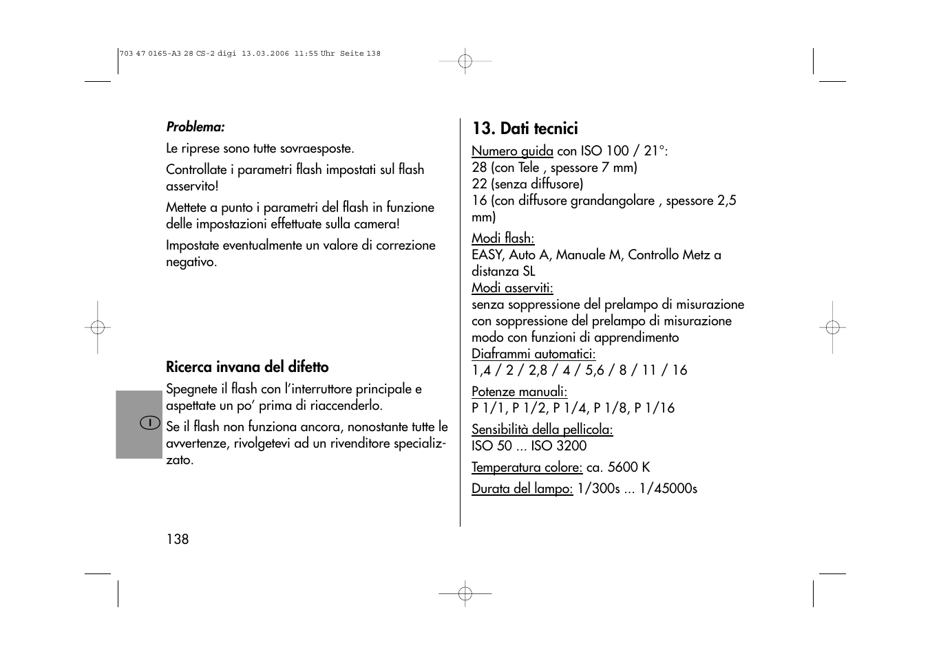 Metz MECABLITZ 28 CS-2 digital User Manual | Page 138 / 176