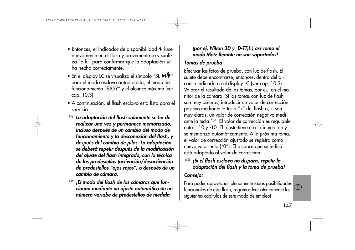 Metz MECABLITZ 28 CS-2 digital User Manual | Page 147 / 176