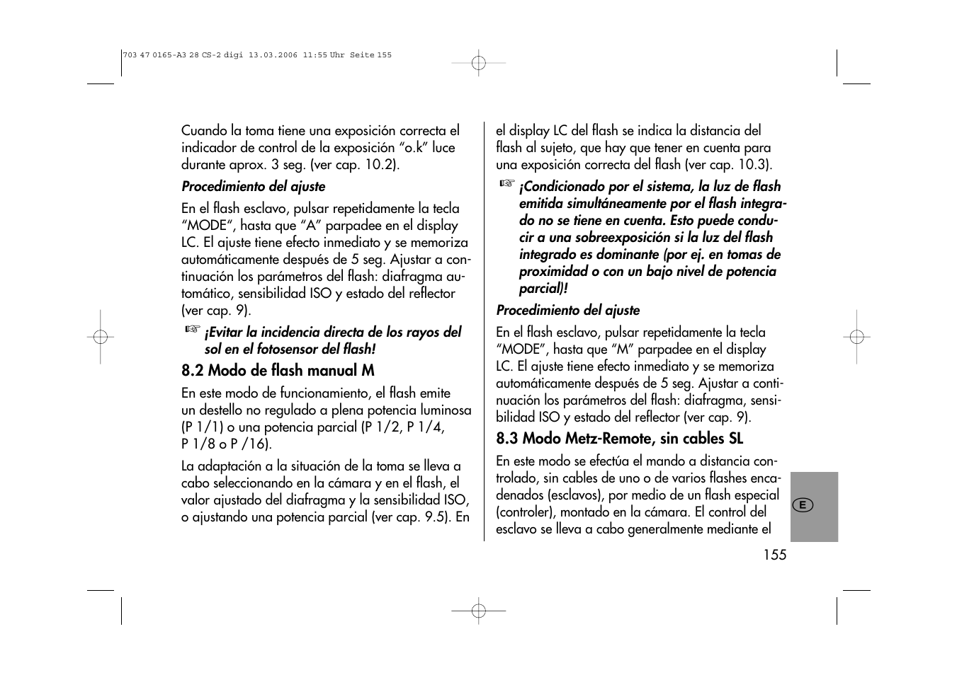 Metz MECABLITZ 28 CS-2 digital User Manual | Page 155 / 176