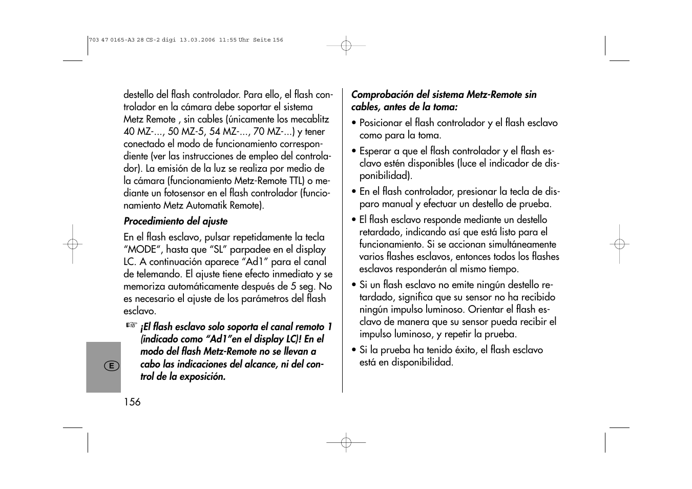Metz MECABLITZ 28 CS-2 digital User Manual | Page 156 / 176