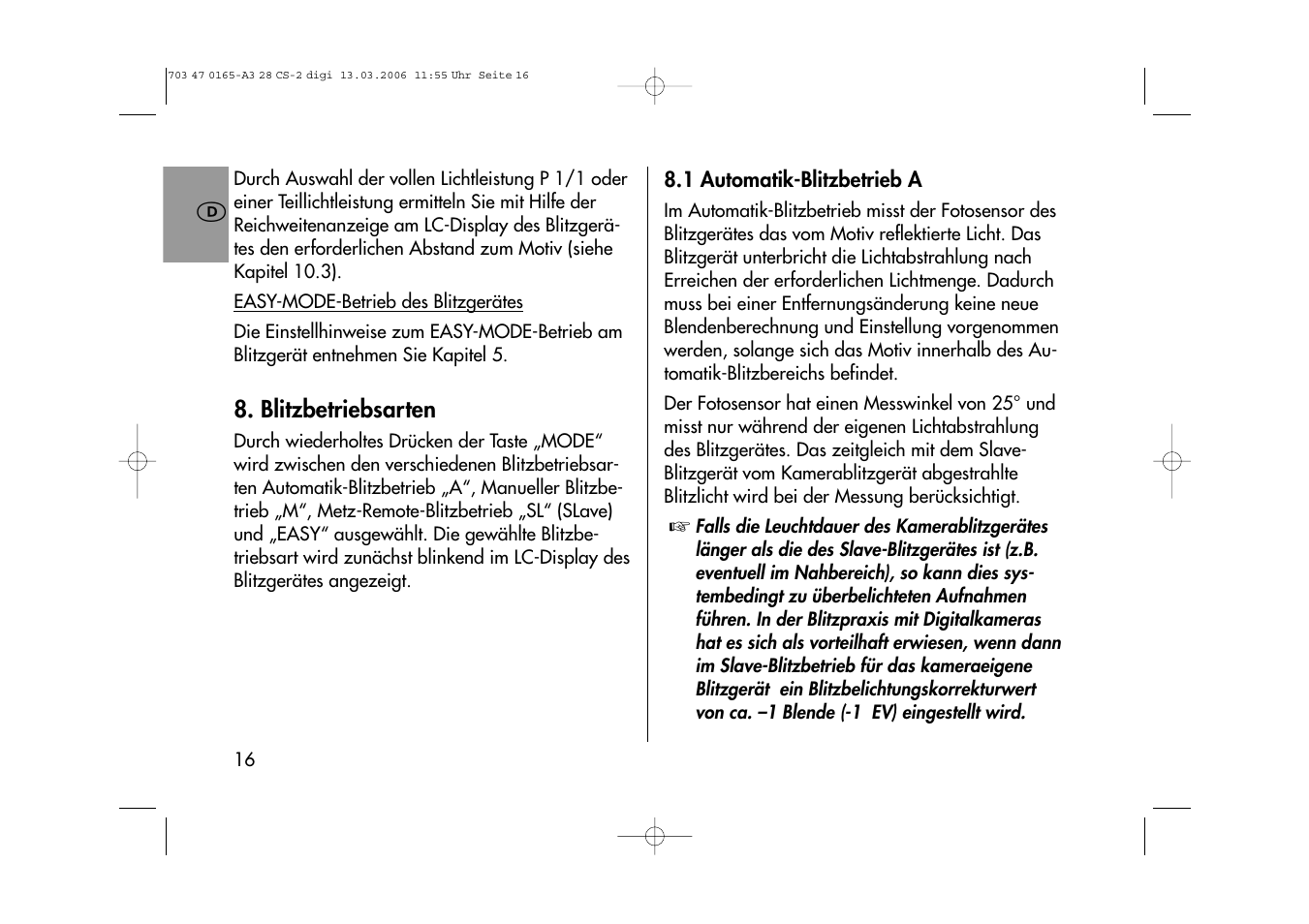 Metz MECABLITZ 28 CS-2 digital User Manual | Page 16 / 176